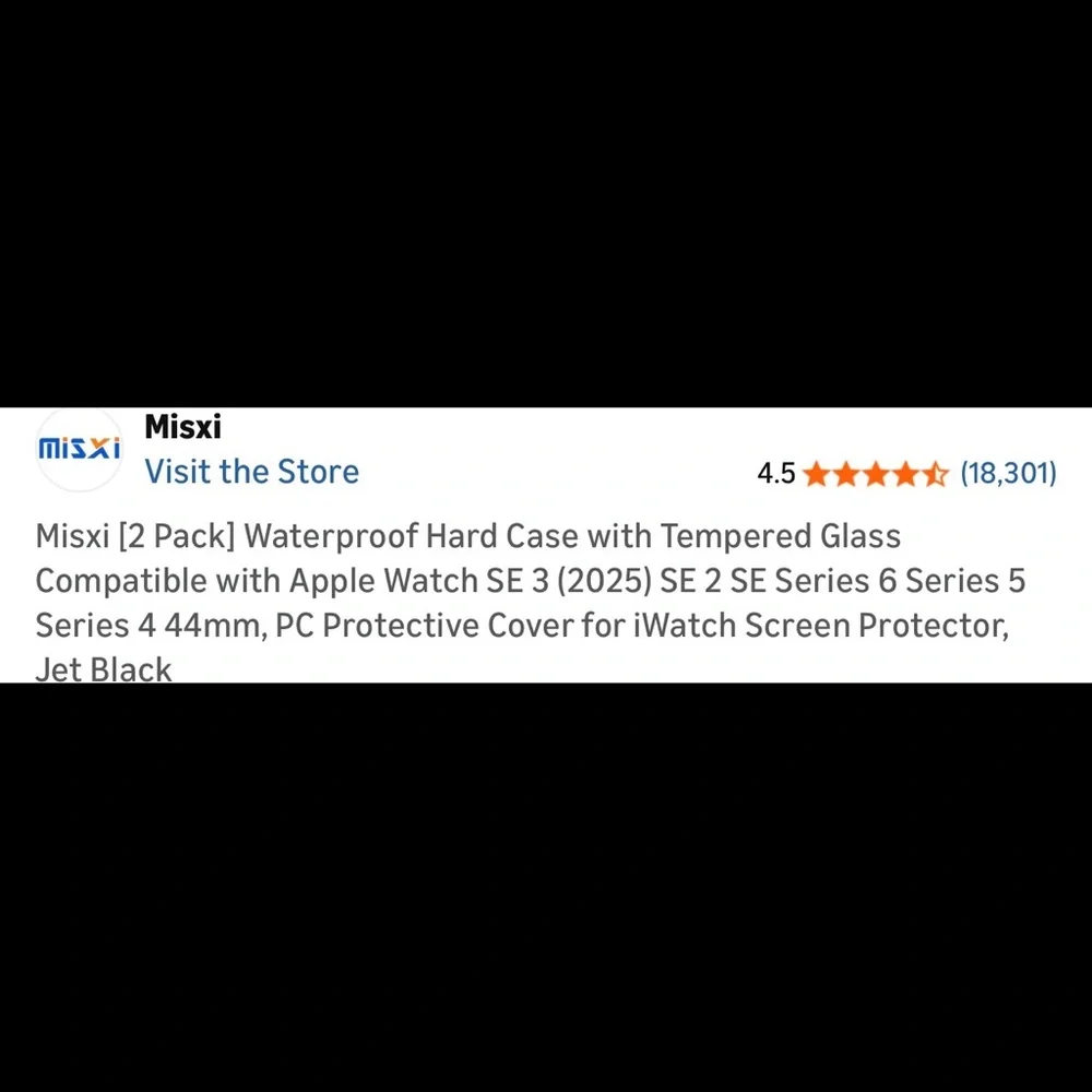 $3 Waterproof Black Smartwatch Case New in Box. $3 WITH ANY ORDER OF $10 OR MORE
